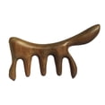 thumbnail image 1 of Peine de madera natural con dientes anchos para masaje del cuero cabelludo, peine de madera para hombres y mujeres, 1 of 5
