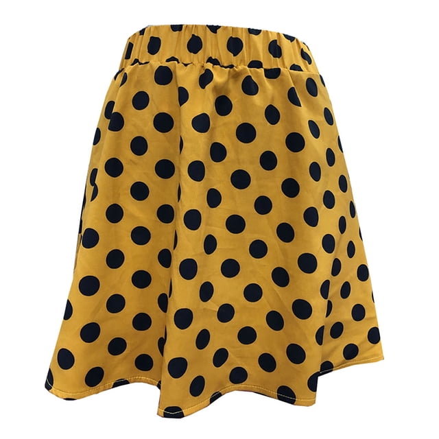 Gibobby faldas para mujer elegante media falda cuadrada para mujer(Amarillo, S)