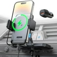 thumbnail image 1 of Cargador de coche inalámbrico Apps2Car, ranura para CD de 15 W, carga rápida, 1 of 7