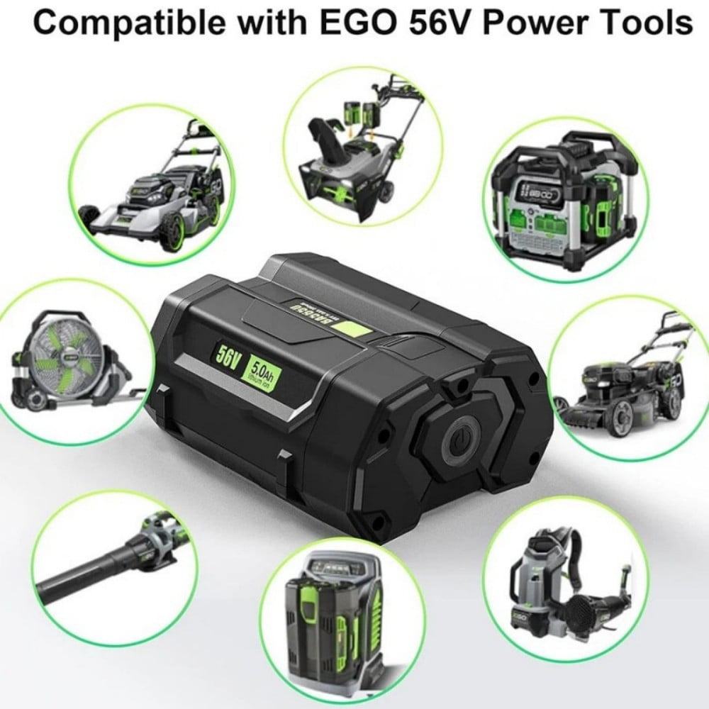 BA5600T 56V 5.0Ah Battery Replacement for EGO 56V Battery Compatible with EGO 56V Power Tools (Lawn Mower Leaf Blower Chainsaw)