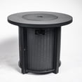 thumbnail image 5 of 30" Propane Gas Fire Pit Table, 50000 BTU Round Steel for Outside Patio, Garden, Courtyard, Black, 5 of 7
