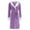 Purple, variant on successthop Womens Plus Size Robe for Winter FLeece Fuzzy Pajamas Belted Long Color Block Bathrobe with Pockets Gray 4XL