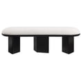 thumbnail image 4 of Meridian Furniture Wilshire Cream Boucle Fabric Bench, 4 of 15