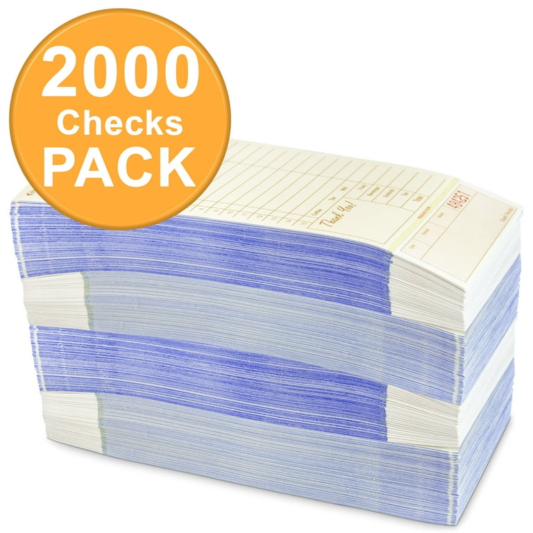 2000-Pack) 3 Part Tan And White Carbonless Guest Check W - Foto 3