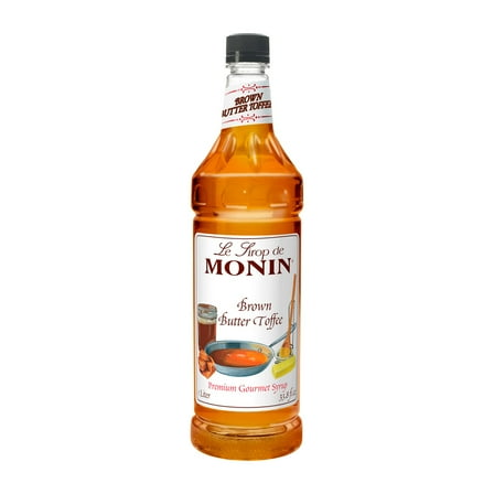 Monin Brown Butter Toffee Syrup, 1 Liter