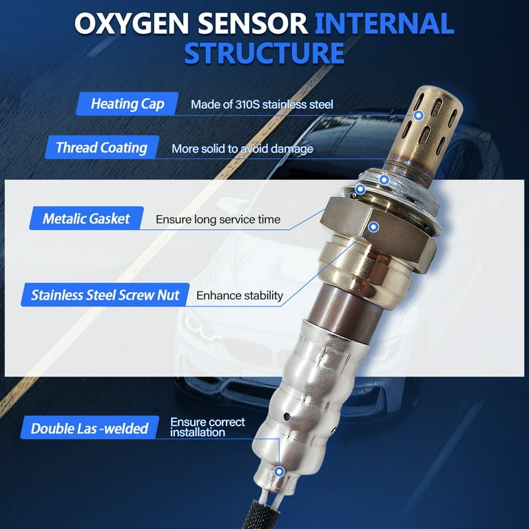 Maxfavor 2Pcs O2 Oxygen Sensor for Infiniti G37 2008 3.7L, Nissan