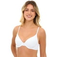 thumbnail image 4 of No Boundaries Women's Lightly Lined Underwire T-Shirt Bra, Sizes 34A to 40DDD, 4 of 6