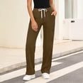 thumbnail image 2 of cfhntfmh Womens Workout Pants with Pockets Lightweight Drawstring Loose Fit Pants for Athletic Gym Running, 2 of 6