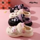 thumbnail image 3 of Zapatillas de felpa de dibujos animados para mujer, Hello Kitty, Kawaii Kuromi, Anime Sanrioed, chica, corazón, lindo, cómodo, algodón, Invierno, 3 of 4
