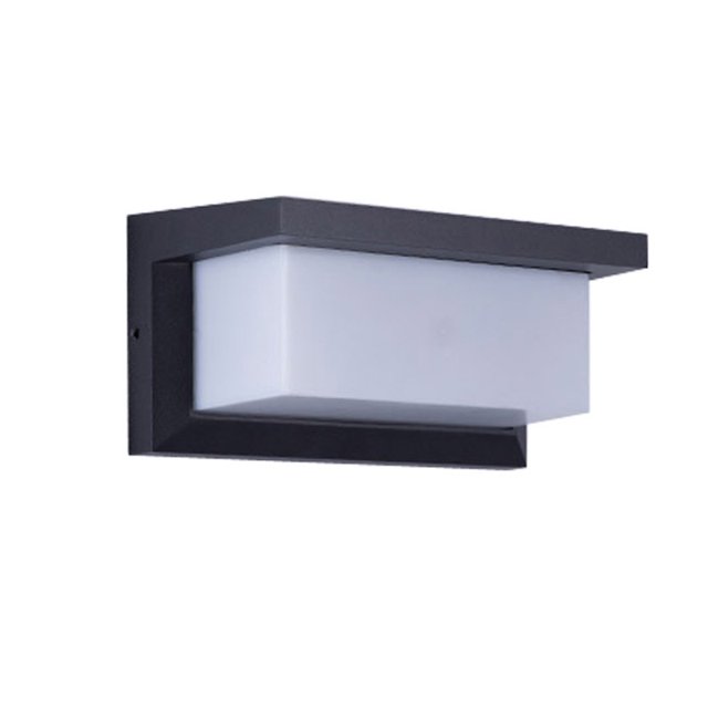 Luz de pared LED moderna para exteriores, 12W Impermeable IP65 Antracita Iluminación de aluminio Luz de decoración para patio, jardín, terraza, cerca de la pared, camino, patio, villa, pasillo, blanco Kuyhfg Sin marca