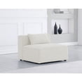 thumbnail image 2 of Meridian Furniture Cube Cream Durable Linen Modular Component, 2 of 3