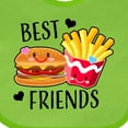 thumbnail image 4 of Inktastic Best Friends Burger and Fries Boys or Girls Baby Bib, 4 of 4