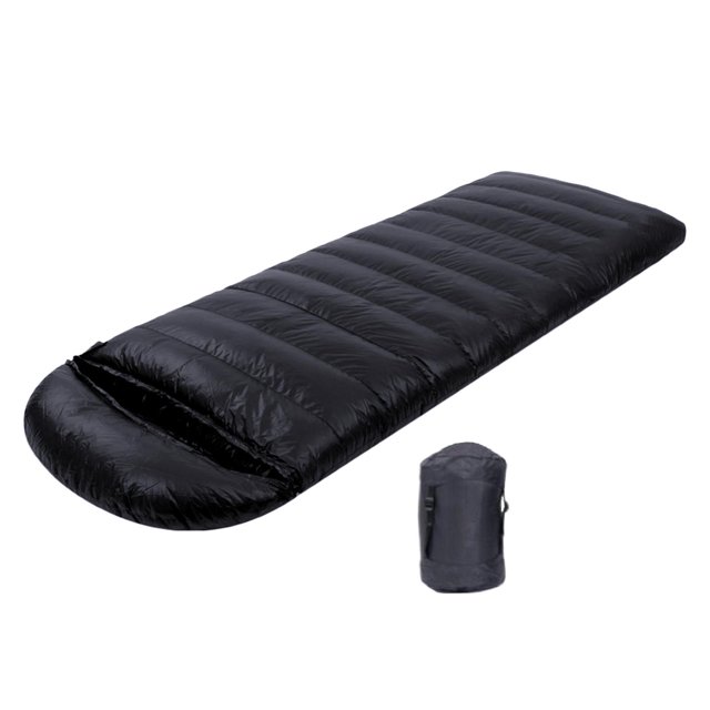 Saco de dormir de plumas Colamx individual Negro 80 cm x 210 cm