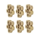 thumbnail image 1 of HUGFEGWE M3x4mm Female Thread Knurled Nuts Hx5mm OD Brass Threaded Insert Embedment Nuts Hydraulic Welded Joint Injection Molding Assortment Kit for 3D Printing Injection Molding 30PCS CJB91-24975, 1 of 3