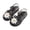 Black, variant on Mikilon Girls Soft Sole Beach Roman Sandals,2-9 Years Toddler Hollow Out Non-slip Sandals