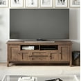 thumbnail image 6 of Warm Shaker 72 inch Wide Solid Wood TV Stand in Rustic Natural Aged Brown For TVs up to 80 inches, 6 of 10