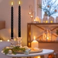 thumbnail image 6 of NestE - 10 Inch Black Spiral Taper Candle Set, 12 Pack Unscented Dripless Candlesticks for Halloween,Dinner,Party Brithday Wedding and Home Decoration, 6 of 16