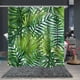 thumbnail image 3 of Cortina de ducha tropical, juego de cortinas de baño de tela de hoja de palma de plátano verde con ganchos decoración de baño lavable a máquina Ormromra 2034905-1, 3 of 9