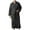 a-Grey9755, variant on VNKIDY Men's Loungewear Solid Colored Textured Plush Long Sleeve V Neck Robe Belted Pockets Soft Loungewear For Casual Daily Home Relaxation Activities Stylish Homewear