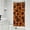 Orange and Brown, variant on Orange and Brown Of Leopard Print Shower Curtain 36"x72" ,Bathroom Decorative Shower Curtains Set with 12 Hooks,Modern Waterproof Washable Shower Curtain