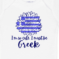 thumbnail image 4 of Inktastic I'm So Cute, I Must Be Greek Sunflower Boys or Girls Baby Bodysuit, 4 of 5