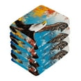 thumbnail image 4 of BZSMCE Towel Cotton Face Towel Soft Hand Towels Fashion Eagles in Flight Pattern, 4 of 9