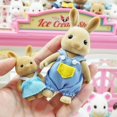 thumbnail image 5 of Muebles para casa de muñecas con familia de animales del bosque, juguetes en miniatura a escala 1/12, accesorios para muñecas de niña, dormitorio, baño, kit de casa de muñecas, 5 of 5