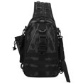 thumbnail image 3 of Mochila Mochila Bandolera Bandolera Pesca Montañismo Bolsa de señuelos al aire libre Camuflaje negro, 3 of 10
