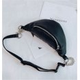 thumbnail image 3 of ITFABS Women Chain Leather Waist Bag Fanny Pack PU Shoulder Messenger Packs, 3 of 8