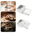 thumbnail image 4 of Metal Box, 4.2x2.8x1.2 Inch Rectangular Tinplate Container with Lid, Portable Storage Organizer for Poker Cards, Bank, Candy, Name Cards, Tea, Crafts, 4 of 6