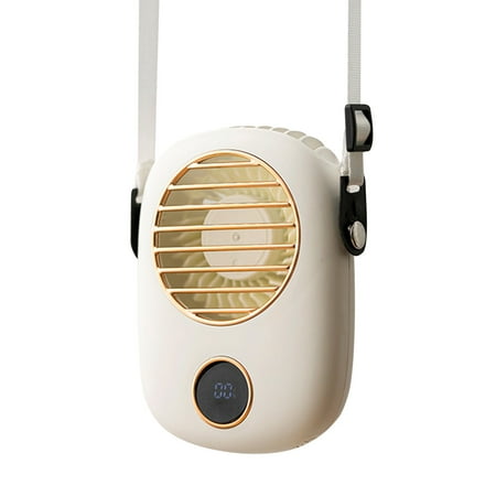 

Egmy Portable Small Usb Cooling Fan Hanging Neck Adjustable Silent Travel Electric