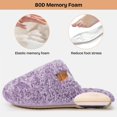 thumbnail image 3 of Zapatillas EverFoams Fuzzy, de espuma viscoelástica cálida, sin cordones, para mujer, 3 of 6
