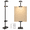 Black, variant on 30'' Adjustable Tabletop Easel Stand Black Metal with Rechargeable RGB Light