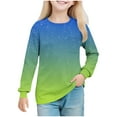 thumbnail image 1 of Lovzfmll Chandail à Col Rond Imprimé à Manches Longues pour Filles, Chandail Décontracté à Enfiler pour Petites Filles de 7 Ans, 1 of 8