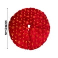 thumbnail image 3 of Dongrere Plush Tree Skirts for Christmas Tree Decor, Christmas Tree Carpet for New Year Decoration, Red, 35.4In, 3 of 8