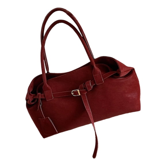 HaevnNest Tote Bag Burgundy Casual Tote Bag for Daily Use and Travel