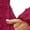 Wine Red, variant on Quixlent Fall Winter Women Dress Long Lantern Sleeves A-line Round Neck Big Hem Dot Applique Pleated Solid Color Dating Commuting Midi Dress