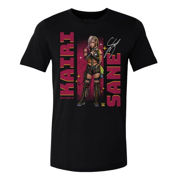 Men's 500 Level  Black Kairi Sane Signature Pose T-Shirt