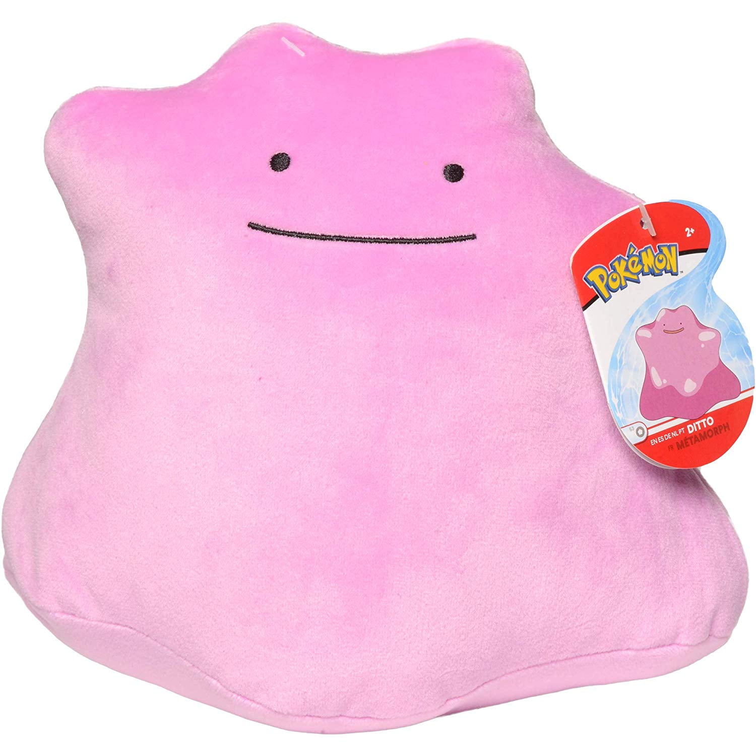 Pokémon Ditto Plush Stuffed Animal Toy - 8 - Ages 2+