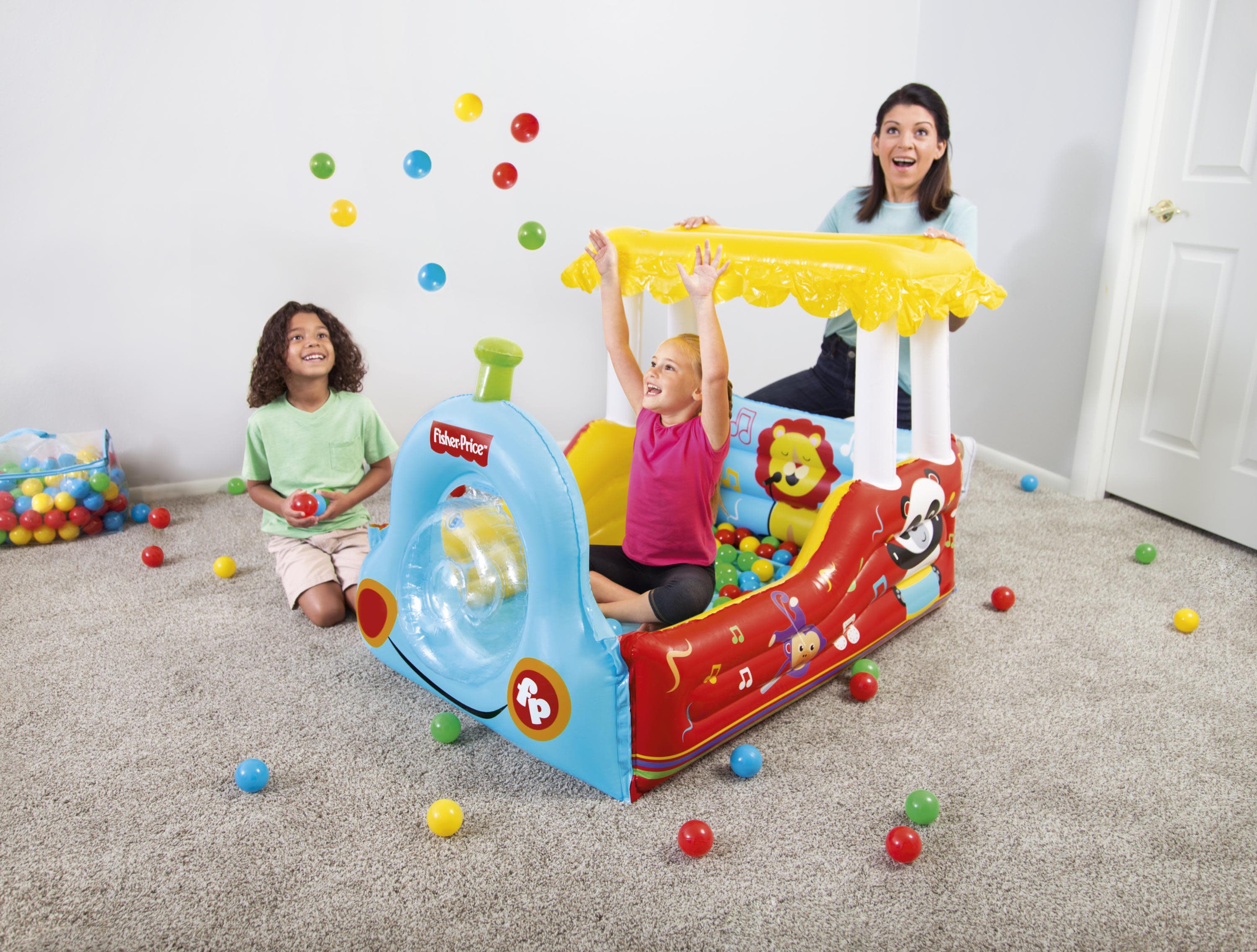 Fisher-Price Train Ball Pit, 25 Play Balls Included - image 3 of 10