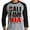 Grey/White, variant on Men's California Republic Bear Logo Half-Sleeve Baseball Raglan 3/4 Sleeve T-Shirt, Black/White Small