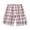 Pink, variant on Women's Shorts Elastic Waist Washed Checkered With Side Pockets Home Gym Shorts