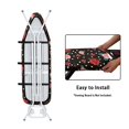 thumbnail image 4 of Kuiaobaty Rose Polka Dot Red Pink Pattern Ironing Board Cover Non-Slip Ironing Board Replacement Cover Protective Scorch Polyster with Elastic Edge Home & Kitchen Accessories, 4 of 5