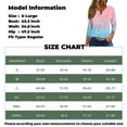thumbnail image 2 of JULMCOMO Shirts for Women Dressy Casual V Neck Button down T Shirts Summer Striped Color Block Print Half Sleeve Tees Boho Loose Fit Tunic Blouse Gray S, 2 of 4