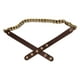 thumbnail image 4 of Cinturón brillante para mujer, cinturón flaco de PU de metal para mujer Cinturón de PU para mujer Cinturón de PU con cadena de metal para mujer Construcción robusta, 4 of 8