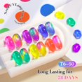 thumbnail image 3 of Set de esmaltes en gel Double Rhythm, 6 unidades, 15 ml, Soak Off Jelly Neon, 3 of 9