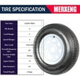 thumbnail image 2 of AOILE 2 PACK Trailer Tire Wheels with 14" Rims, 5 Lug, Load Range C 6PR, 2 of 5