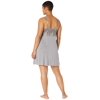 Natori Plus Size Zen Floral Chemise Heather Grey