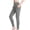 Gray, variant on SYwaren Women's Fleece Lined Leggings with Pockets Solid Color Workout Yoga Thermal Warm Athletic Pants