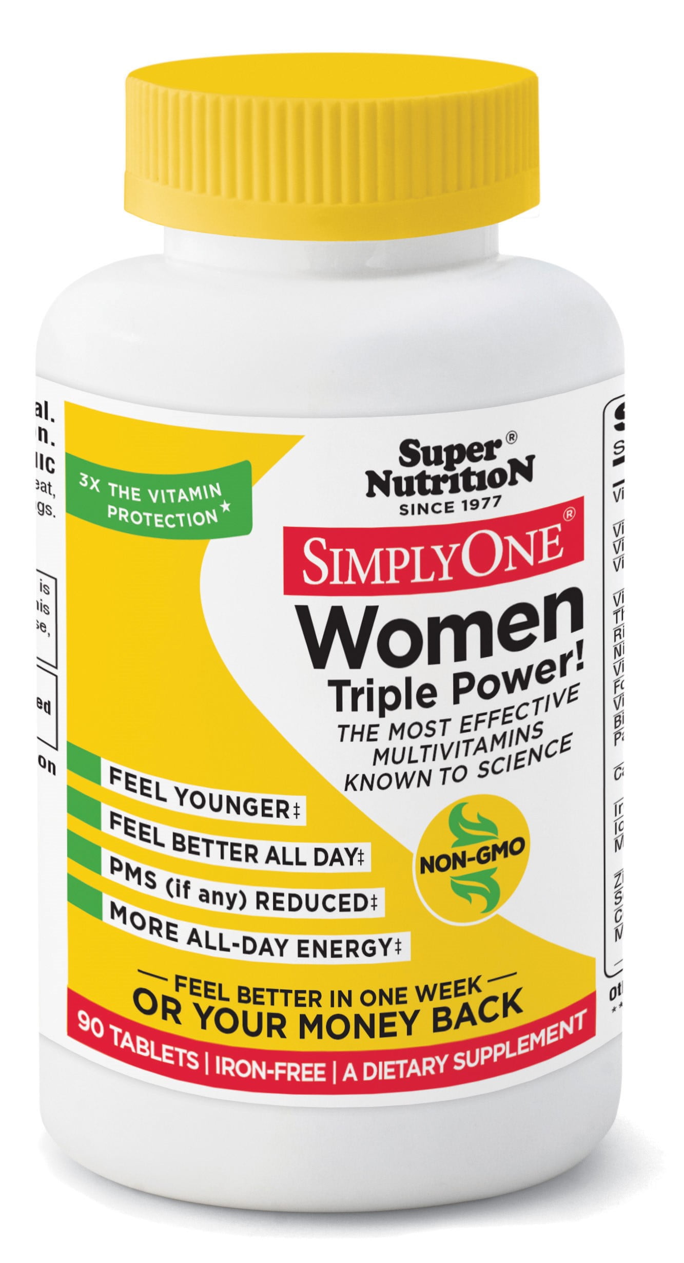 Super Nutrition, Simply One MultiVitamin/Mineral Supplement Tablets